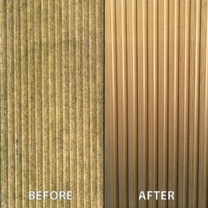 Compo-Clean on brown wood