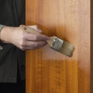 ESP being applied to wooden surface ESP being applied to wooden surface