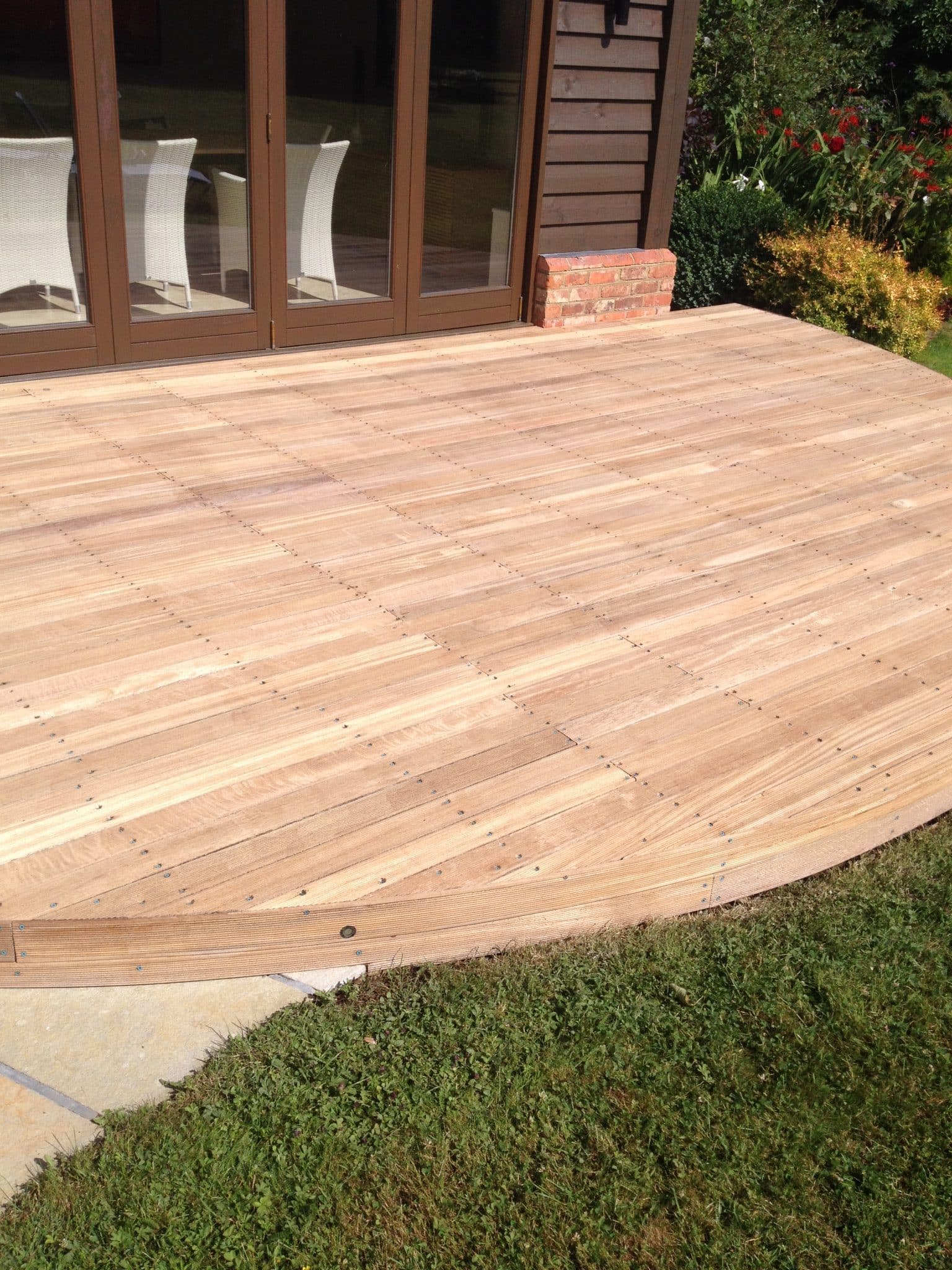 Balau decking after Net-Trol