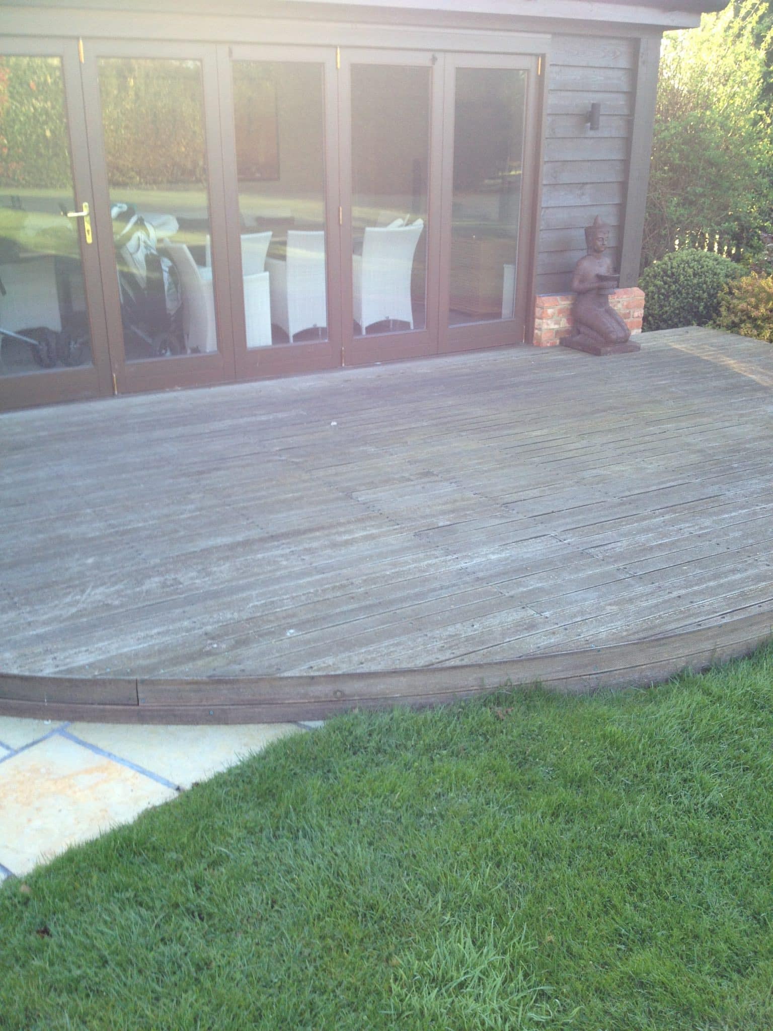 Balau decking before
