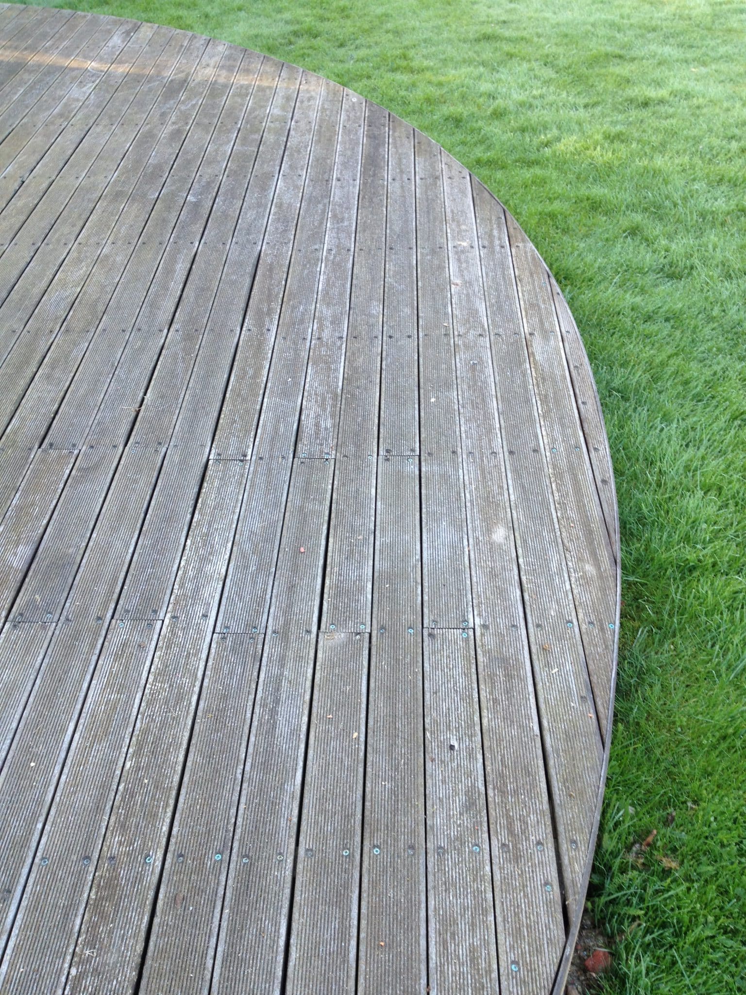 balau decking before