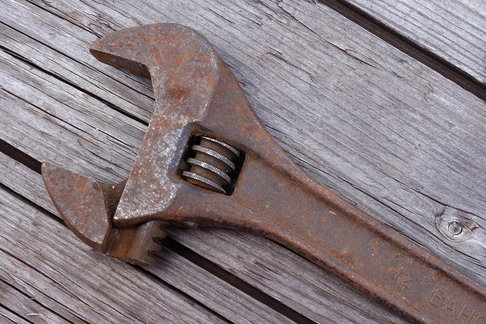 Rusted wrench