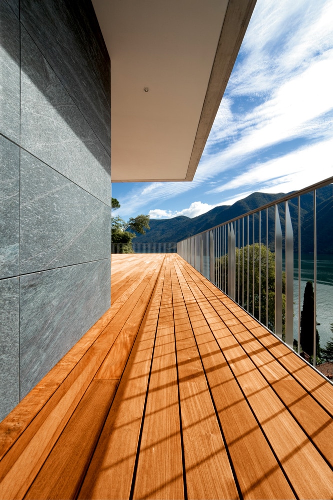 Aquadecks applied to a deck