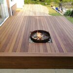 Aquadecks applied to garden deck with fire pit