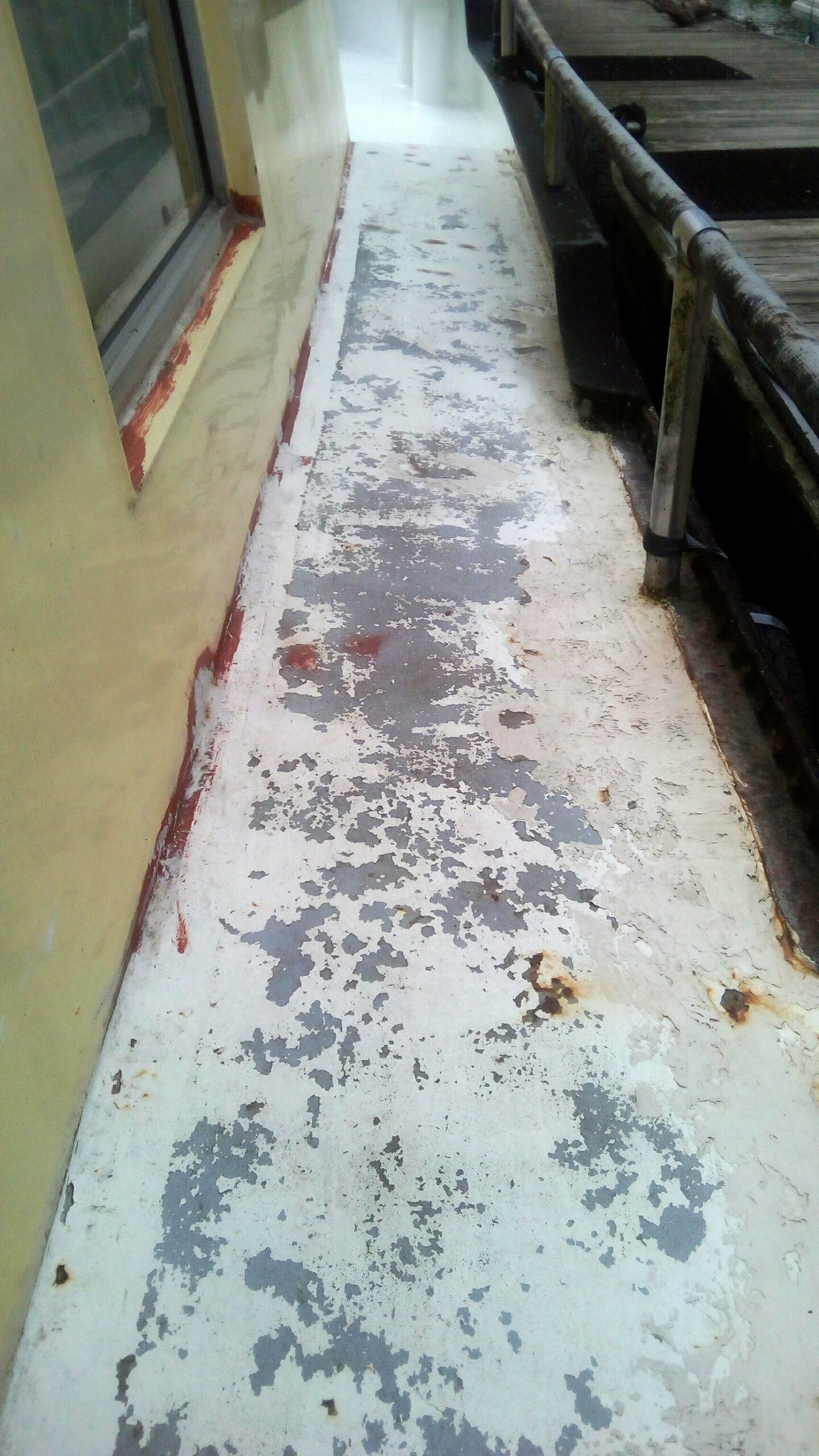 Sarah J Petchell barge with CIP and Owatrol Oil