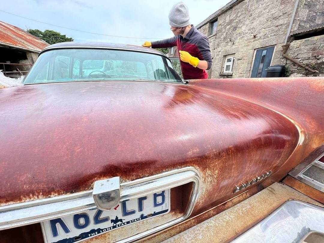 After application of Owatrol Oil used on 1957 Chrysler Saratoga V8 by Toby Lee