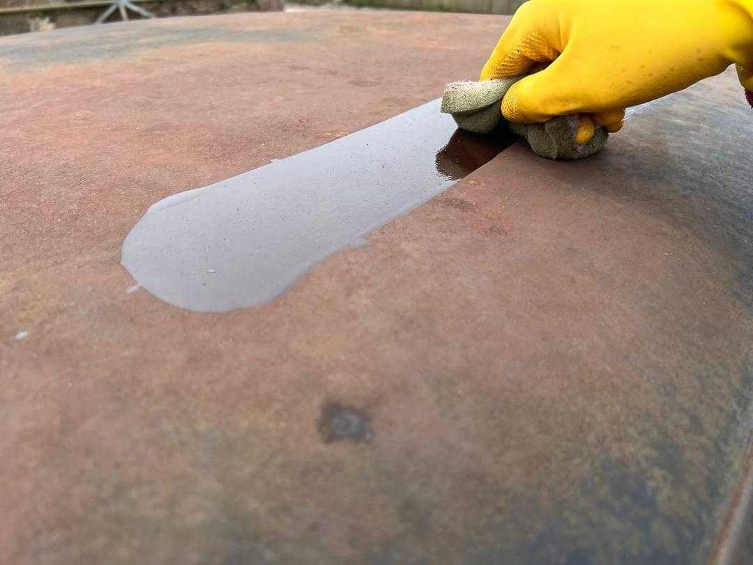 Application of Owatrol Oil used on 1957 Chrysler Saratoga V8 by Toby Lee