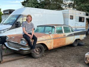 Before application of Owatrol Oil used on 1957 Chrysler Saratoga V8 by Toby Lee