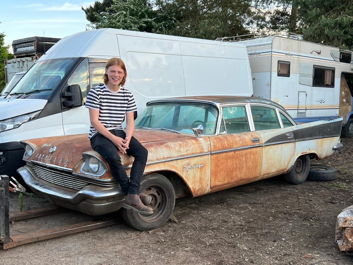 Before application of Owatrol Oil used on 1957 Chrysler Saratoga V8 by Toby Lee