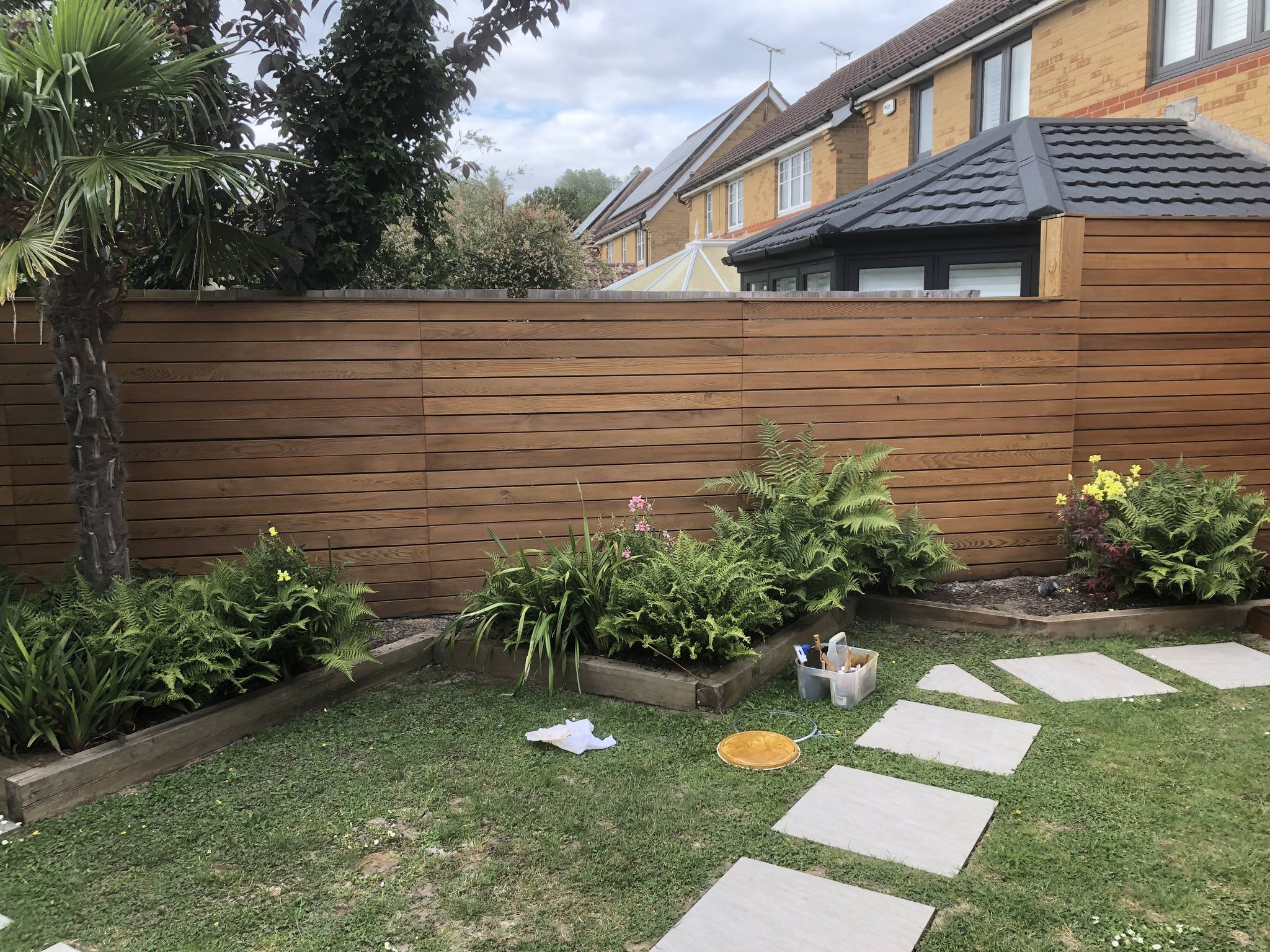 cedar fencing after Net-Trol & Aquadecks Honey 3 - by Roger